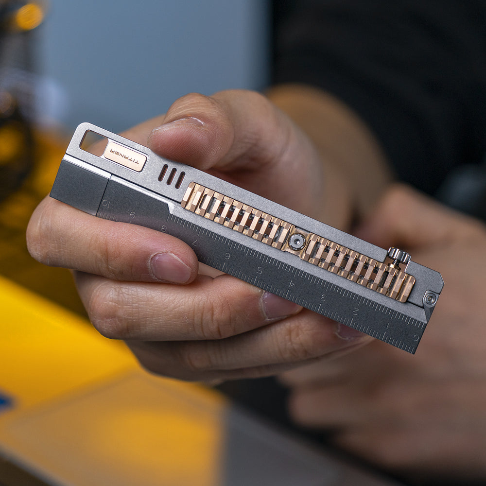 Mix 2: the Titanium EDC Ruler – Titaner