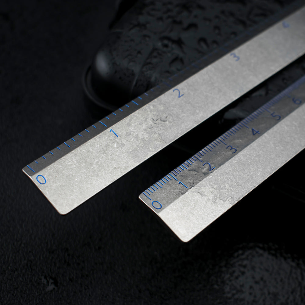 Dual-sided Ti Ruler Metric & Inch – Titaner