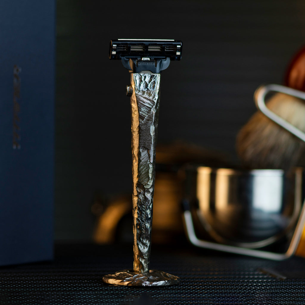 Titanium Hand-carved 3-layer Razor – Titaner